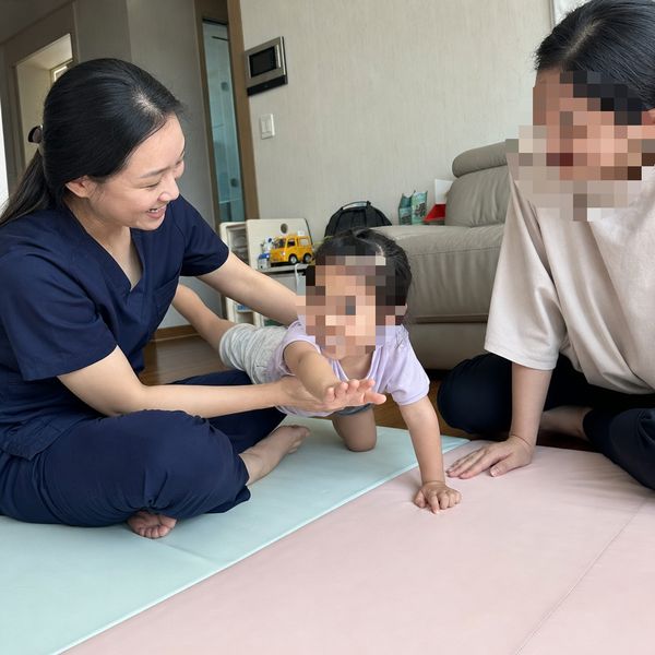 소아 재활운동 방문 모습