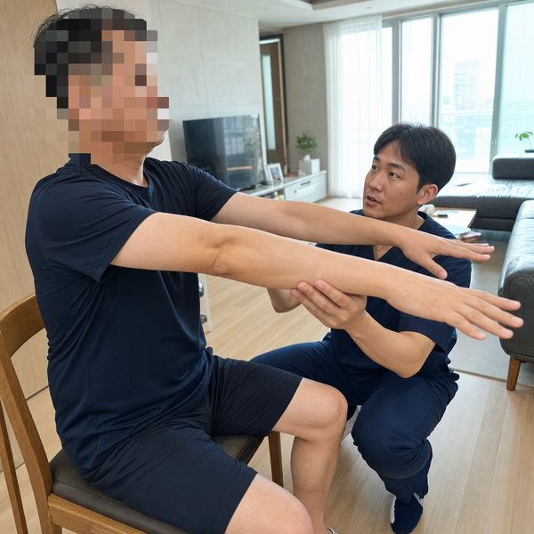 관절·근육 재활운동 방문 모습