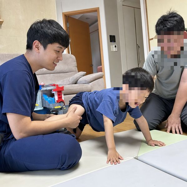 소아 재활운동 방문 모습